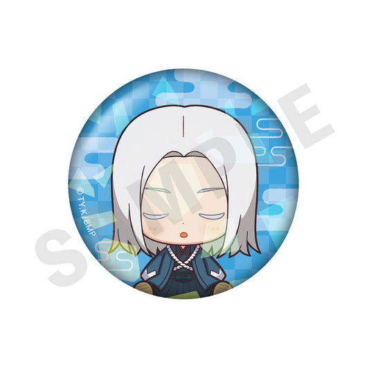TV Anime "The Blue Wolves of Mibu" Good Night Series Trading Hologram Tin Badge 7Item Set - Image 2