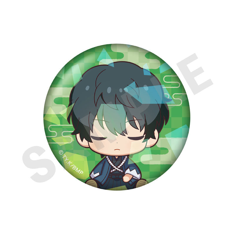 TV Anime "The Blue Wolves of Mibu" Good Night Series Trading Hologram Tin Badge 7Item Set - Image 3