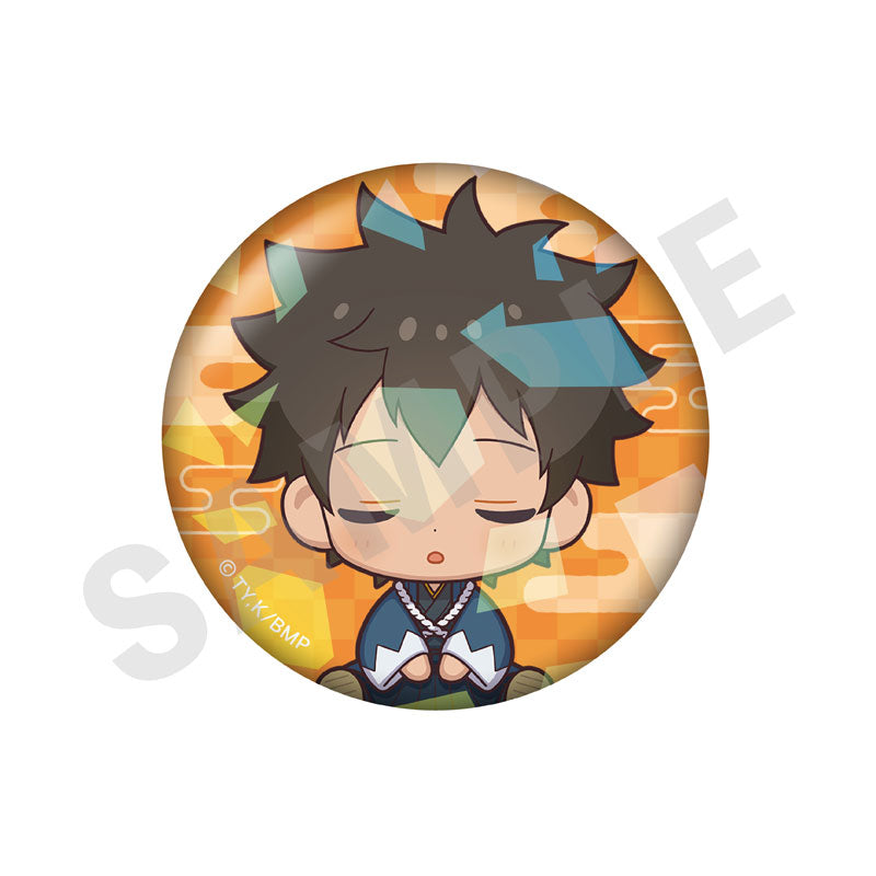 TV Anime "The Blue Wolves of Mibu" Good Night Series Trading Hologram Tin Badge 7Item Set - Image 4