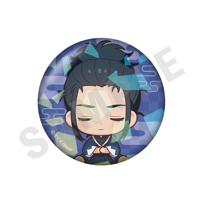 TV Anime "The Blue Wolves of Mibu" Good Night Series Trading Hologram Tin Badge 7Item Set - Image 5