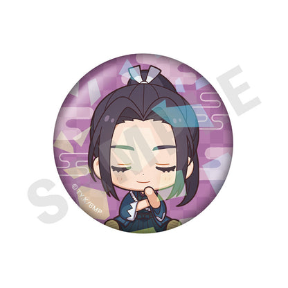 TV Anime "The Blue Wolves of Mibu" Good Night Series Trading Hologram Tin Badge 7Item Set - Image 6