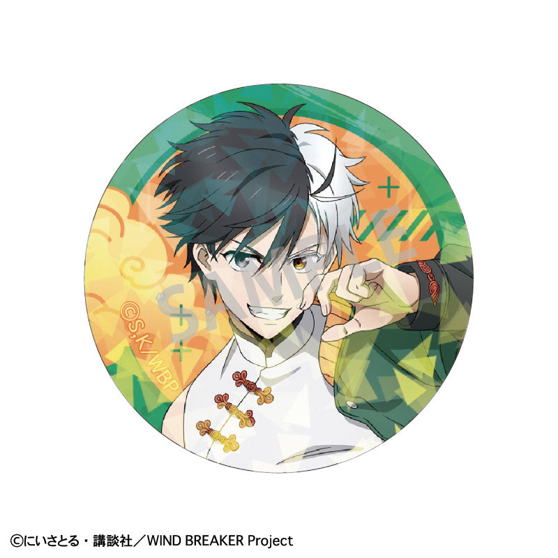 WIND BREAKER Trading Hologram Tin Badges 6 Pack Box - Image 2