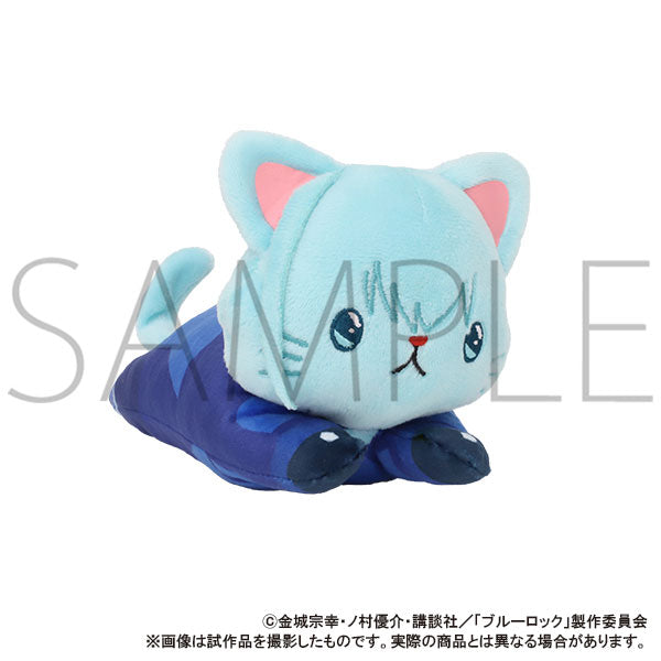 Bluelock Yo Hiori Nesoberi Plush Keychain with Eye Mask - Image 3