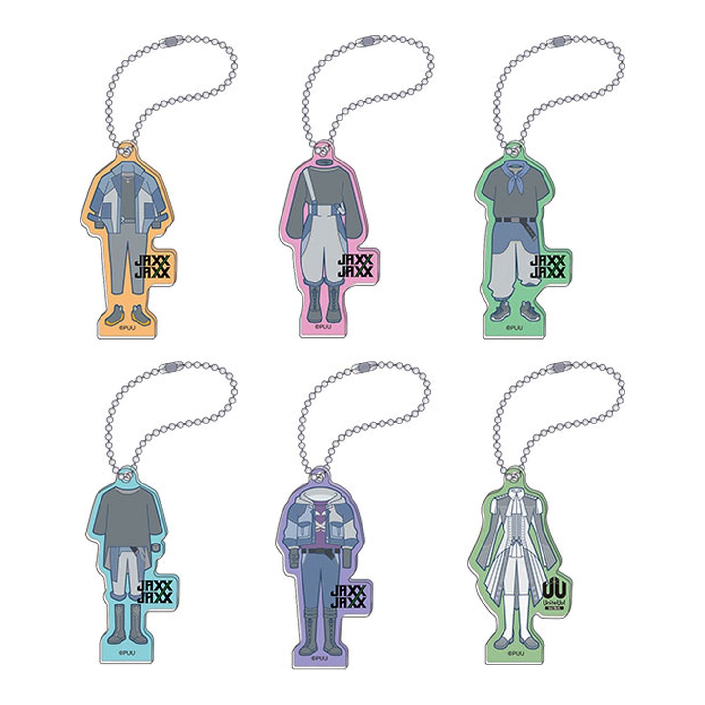 UniteUp! -Uni:Birth- Costume Design Acrylic Keychain Collection B (6 Pack Box) - Image 1