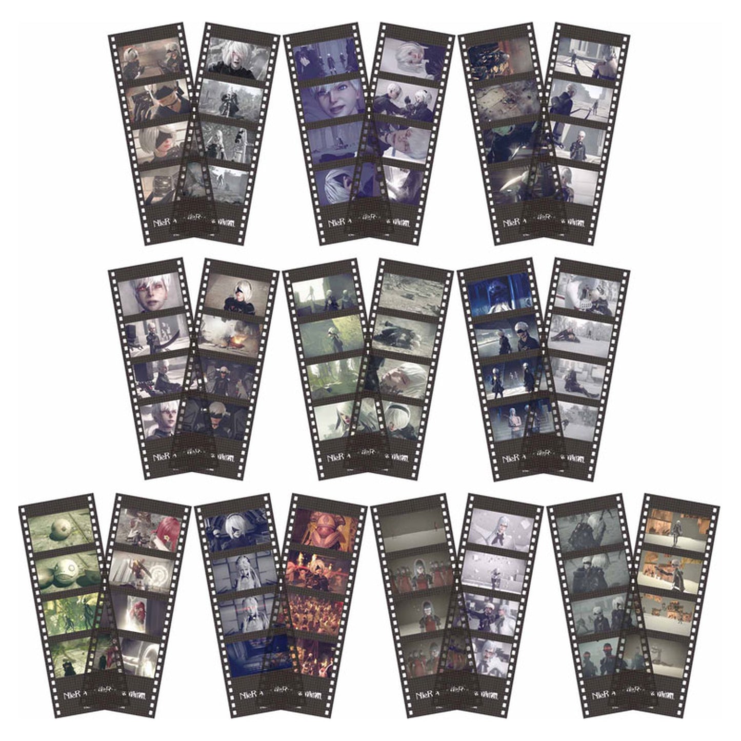 NieR:Automata Film Style Sticker Collection 10Pack BOX - Image 1