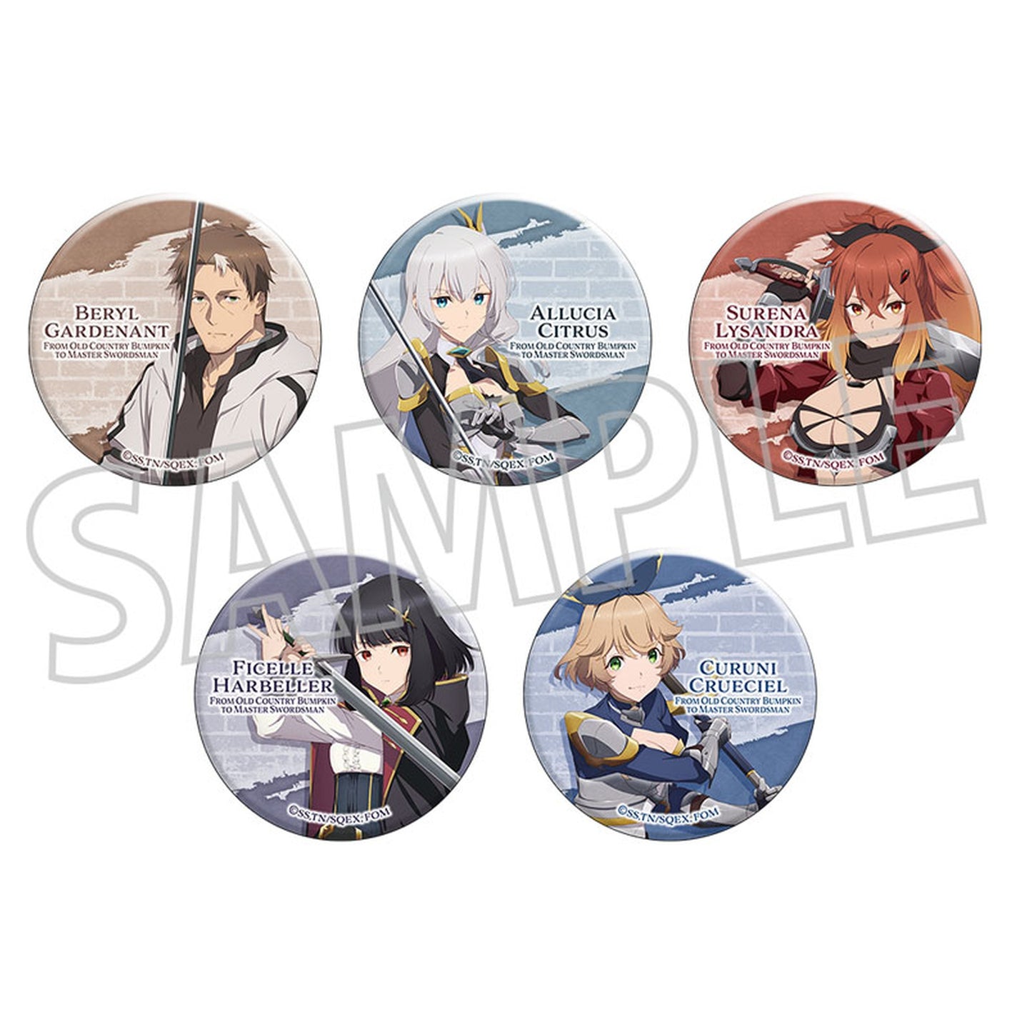 From Old Country Bumpkin to Master Swordsman Chara Badge Collection 5Pack BOX - Image 1