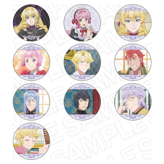 TV Anime "From Bureaucrat to Villainess: Dad's Been Reincarnated!" Tin Badge 10Item Set - Image 1