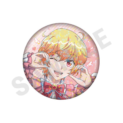 Cute High Earth Defense Club ETERNAL LOVE! Trading Hologram Tin Badge Angel and Devil ver. (LOVE) 10Item Set - Image 3