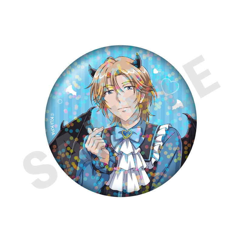 Cute High Earth Defense Club ETERNAL LOVE! Trading Hologram Tin Badge Angel and Devil ver. (LOVE) 10Item Set - Image 4