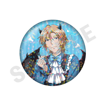 Cute High Earth Defense Club ETERNAL LOVE! Trading Hologram Tin Badge Angel and Devil ver. (LOVE) 10Item Set - Image 4