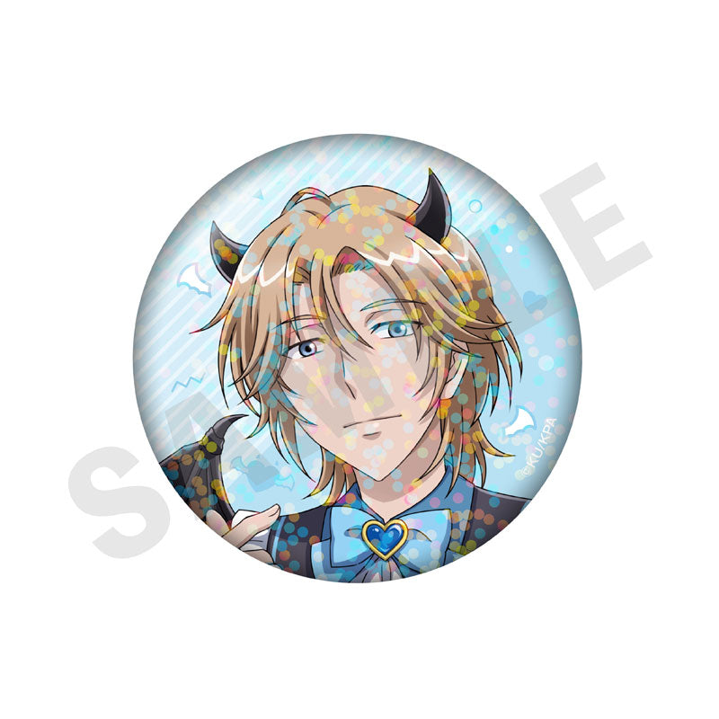 Cute High Earth Defense Club ETERNAL LOVE! Trading Hologram Tin Badge Angel and Devil ver. (LOVE) 10Item Set - Image 5