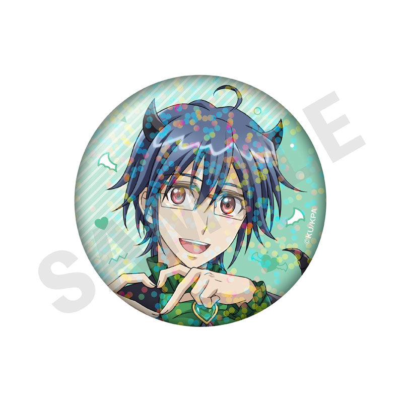 Cute High Earth Defense Club ETERNAL LOVE! Trading Hologram Tin Badge Angel and Devil ver. (LOVE) 10Item Set - Image 7