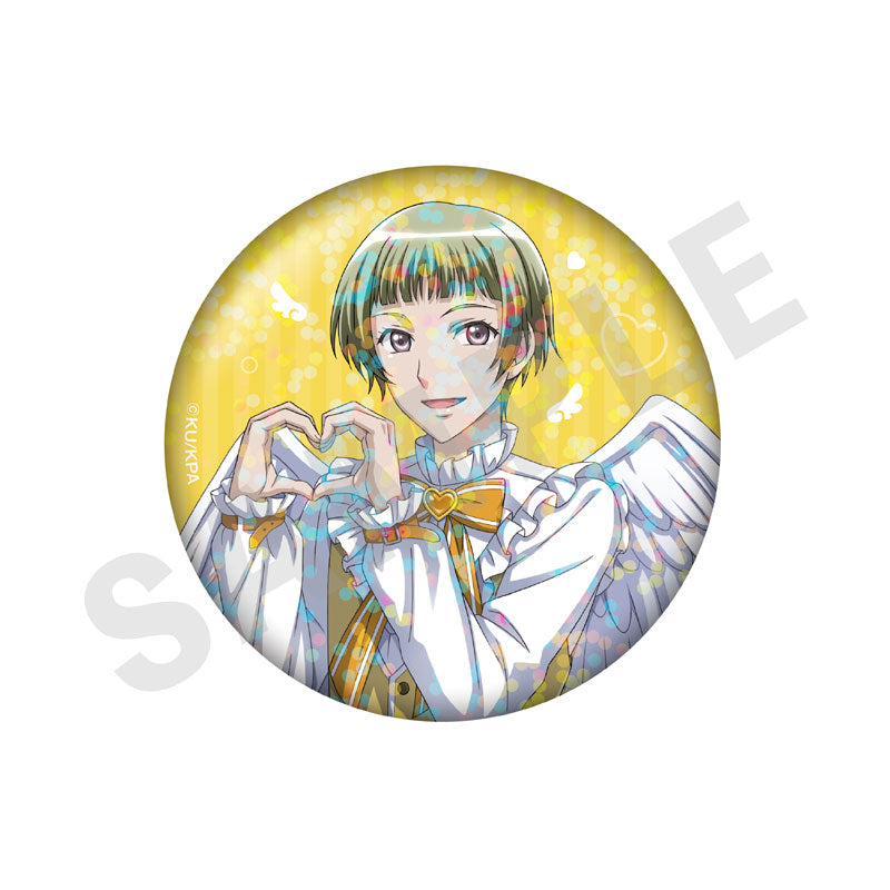 Cute High Earth Defense Club ETERNAL LOVE! Trading Hologram Tin Badge Angel and Devil ver. (LOVE) 10Item Set - Image 8