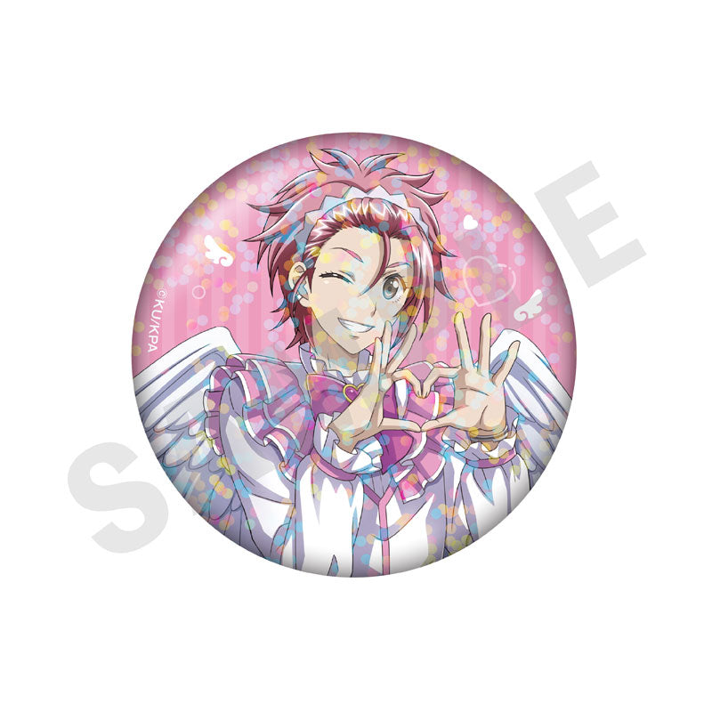 Cute High Earth Defense Club ETERNAL LOVE! Trading Hologram Tin Badge Angel and Devil ver. (LOVE) 10Item Set - Image 10