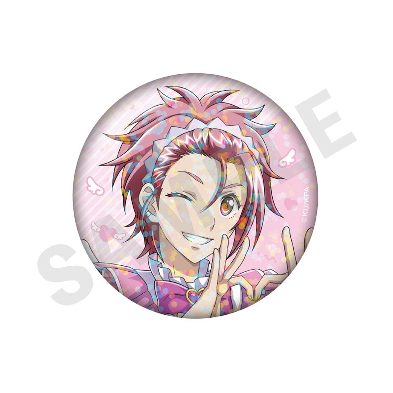 Cute High Earth Defense Club ETERNAL LOVE! Trading Hologram Tin Badge Angel and Devil ver. (LOVE) 10Item Set - Image 11