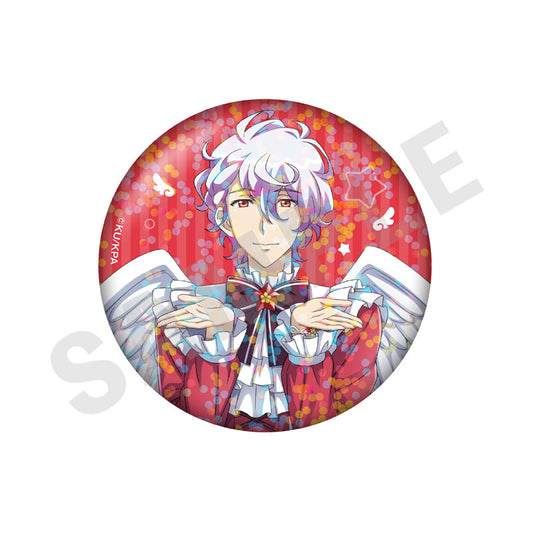 Cute High Earth Defense Club ETERNAL LOVE! Trading Hologram Tin Badge Angel & Devil ver. (HAPPY KISS) 10-Item Set - Image 2