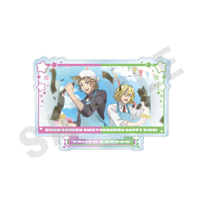 Movie Cute High Earth Defense Club ETERNAL LOVE! Trading Scene Acrylic Stand HAPPY KISS Set - Image 3