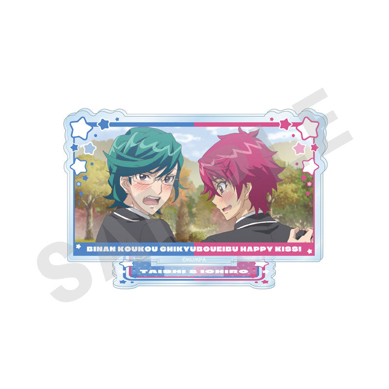 Movie Cute High Earth Defense Club ETERNAL LOVE! Trading Scene Acrylic Stand HAPPY KISS Set - Image 4