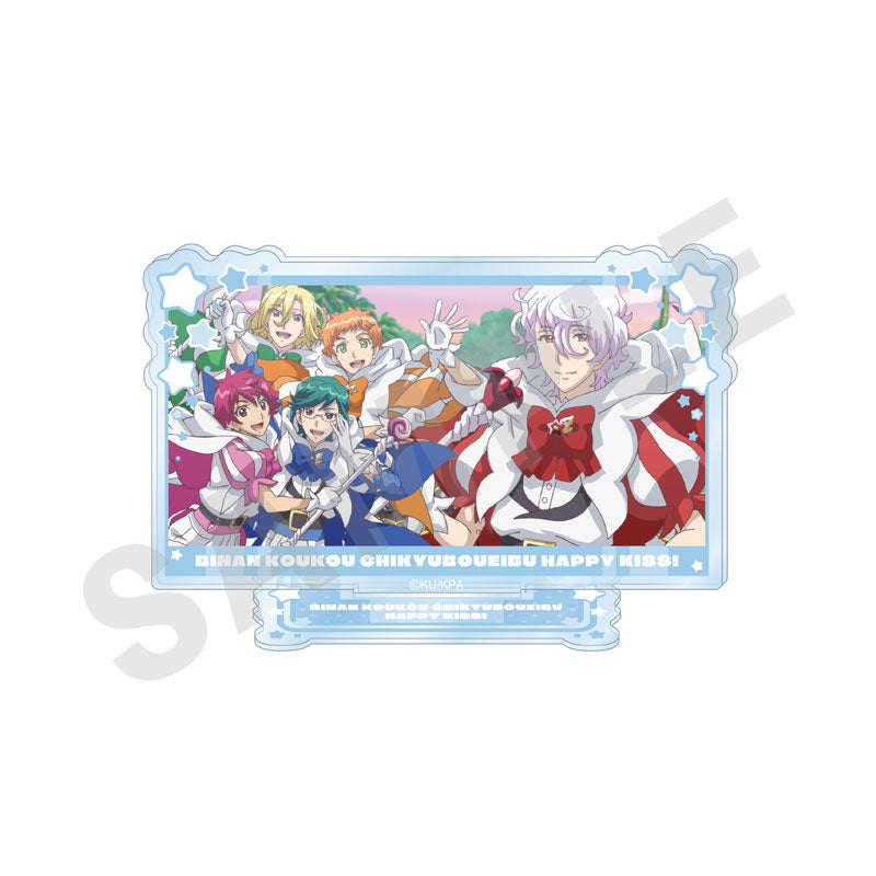 Movie Cute High Earth Defense Club ETERNAL LOVE! Trading Scene Acrylic Stand HAPPY KISS Set - Image 8