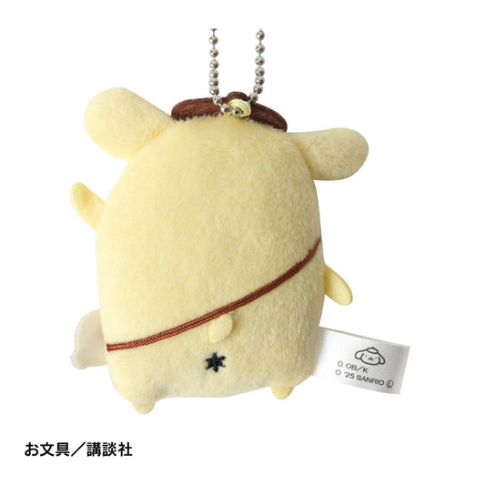 Pom Pom Purin x Obungu to Issho Flat Plush Mascot - Image 1