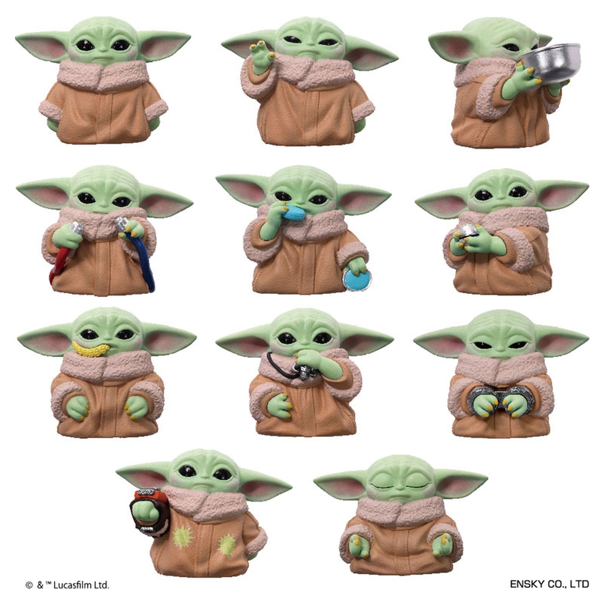 Star Wars Mandalorian Grogu Soft Vinyl Puppet Mascot 11 Pack BOX - Image 1