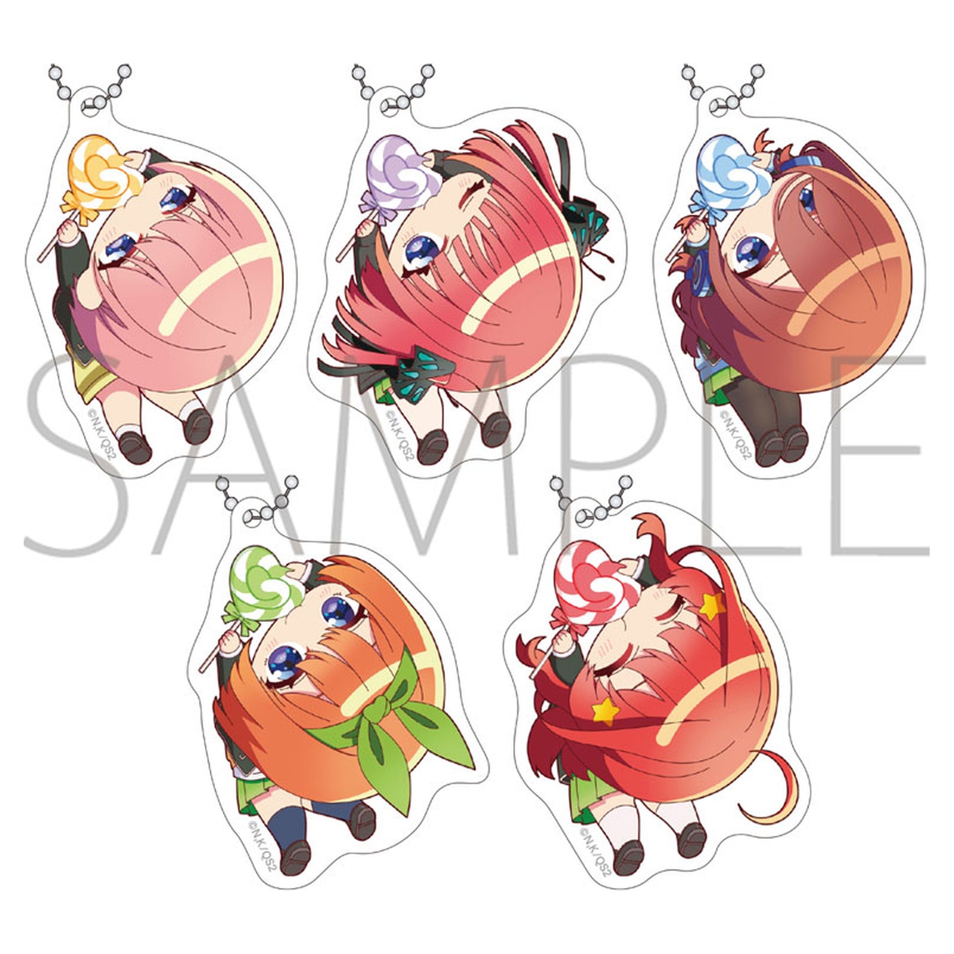The Quintessential Quintuplets Kapurikko Acrylic Keychain Collection 5 Pack Box - Image 1