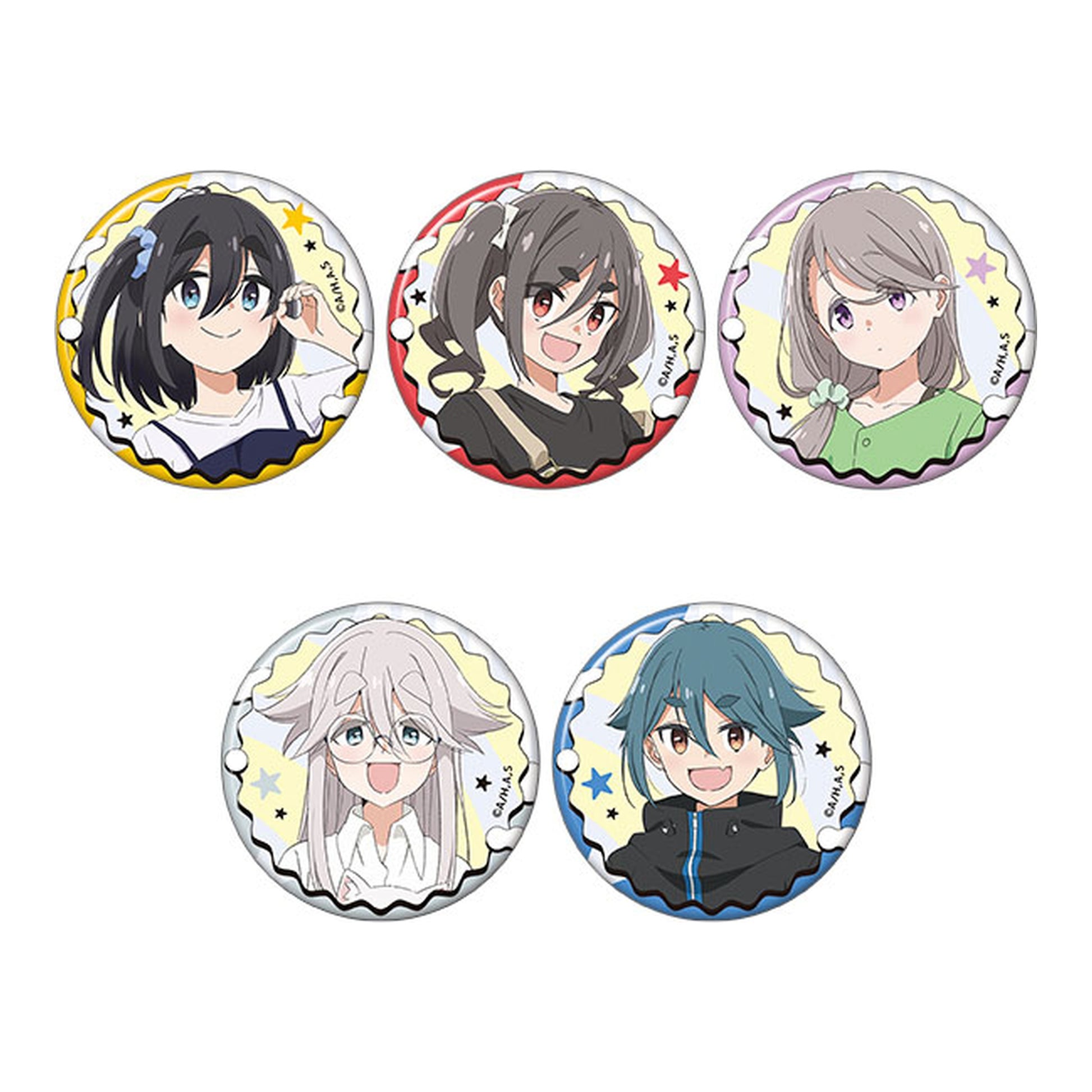 mono Chara Badge Collection 5 Pack Box - Image 1