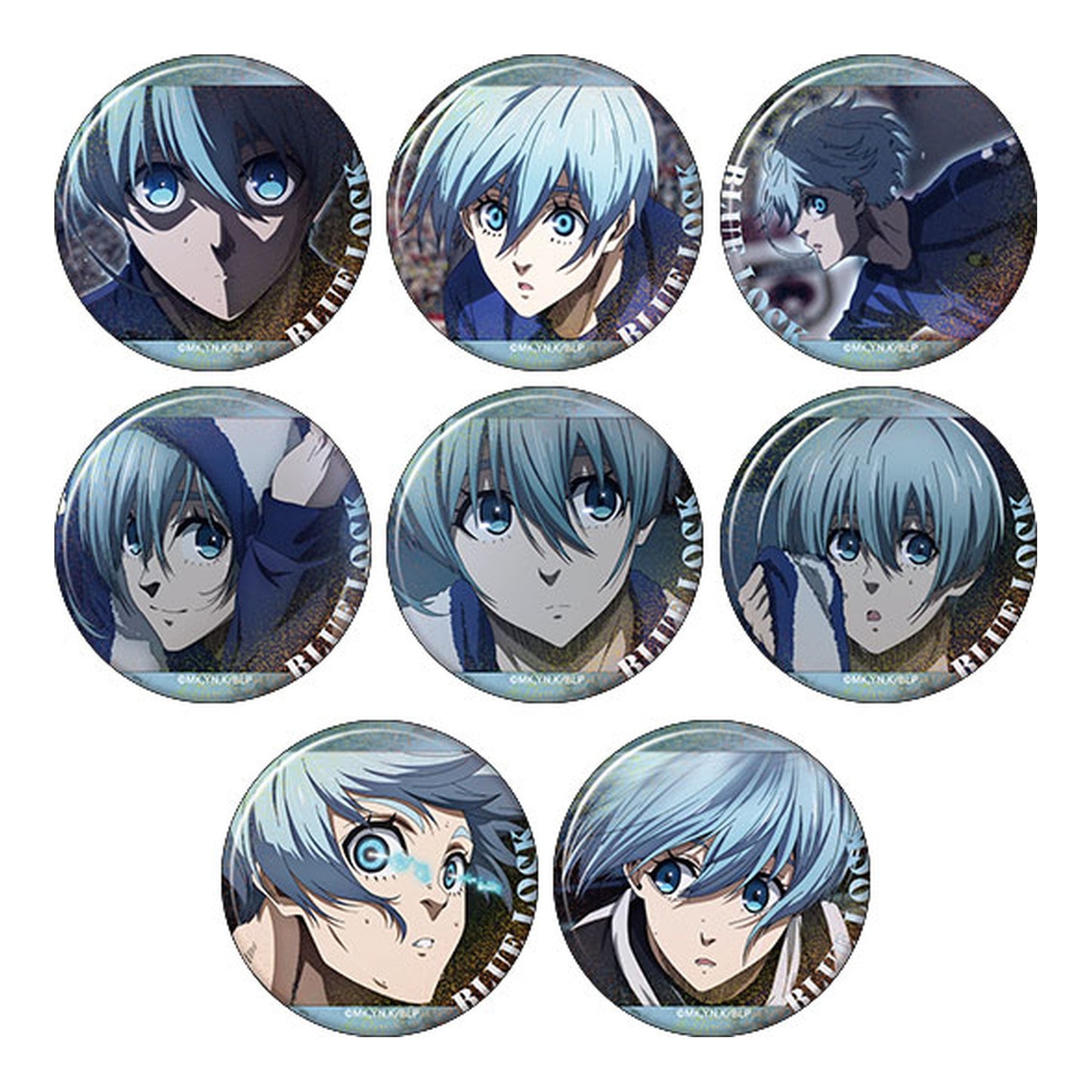 Bluelock 2nd Season Oshi Chara Badge Collection Vol.2 You Hiori 8Pack BOX - Image 1