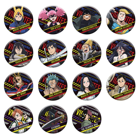 My Hero Academia: Vigilantes Tin Badge Collection (15 Pack Box) - Image 1