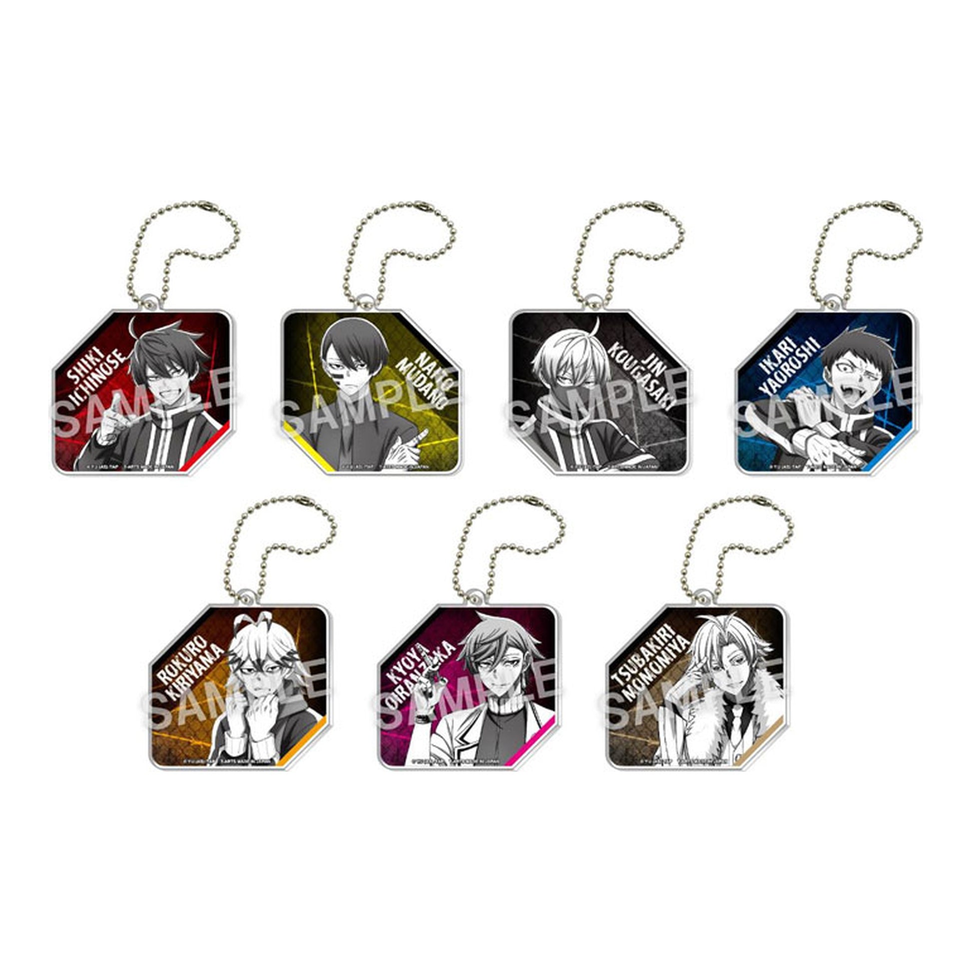 Tougen Anki monochrome Acrylic Keychain 7Pack BOX - Image 1