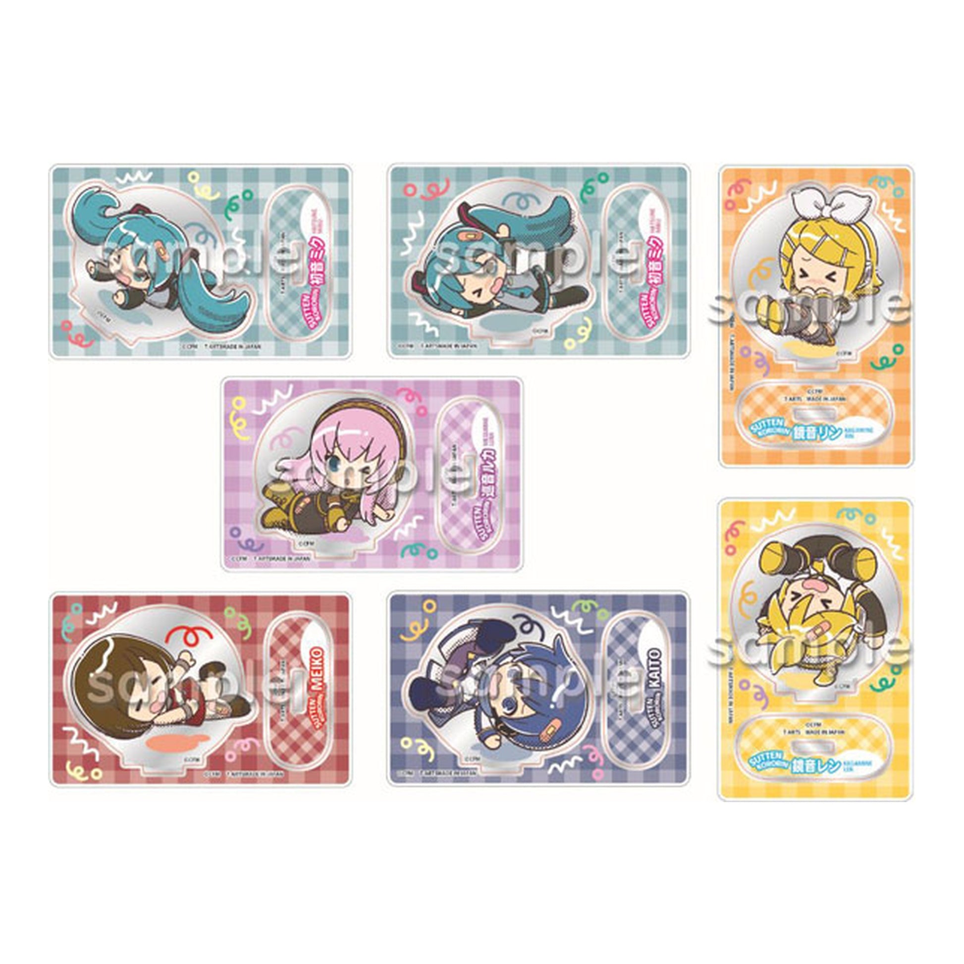 Hatsune Miku Sutten Kororin Trading Acrylic Stand 7Pack BOX - Image 1