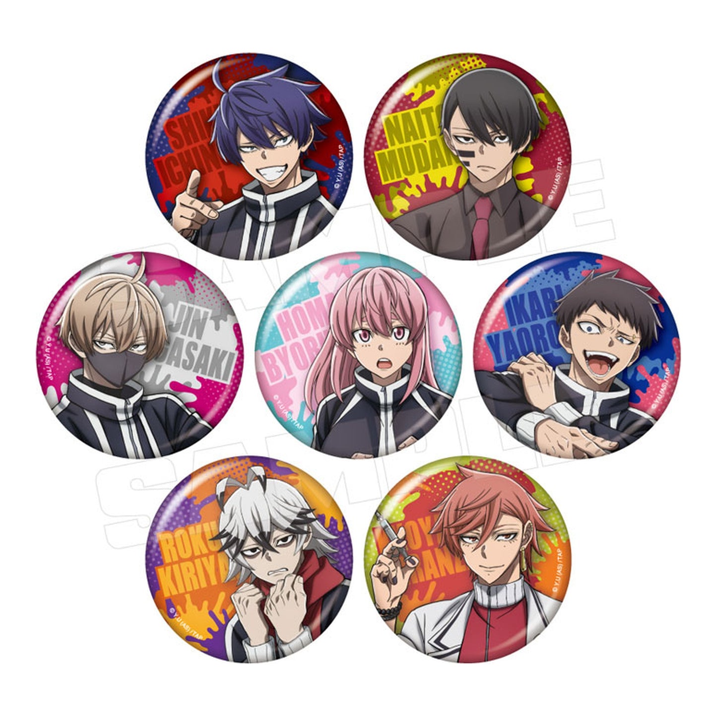 Tougen Anki Chara Badge Collection 7Pack BOX - Image 1