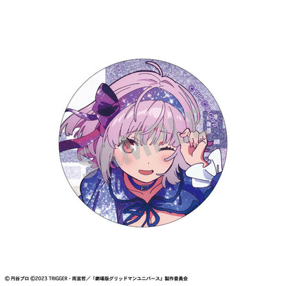 GRIDMAN UNIVERSE Trading Glitter Tin Badge Starry Sky Date 10Pack BOX - Image 3