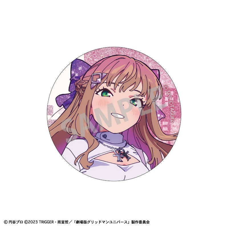 GRIDMAN UNIVERSE Trading Glitter Tin Badge Starry Sky Date 10Pack BOX - Image 4