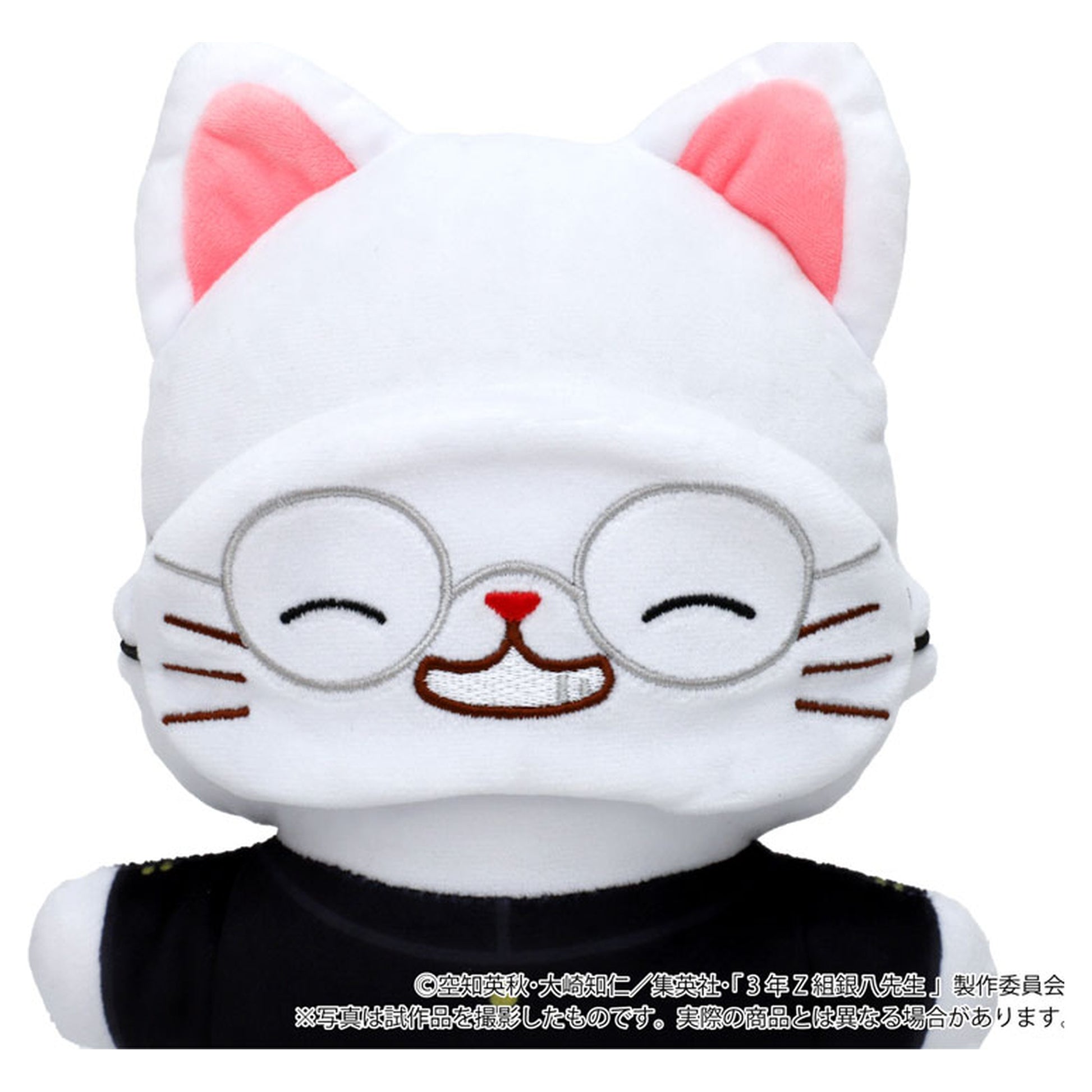 3-nen Z-gumi Ginpachi-sensei Flat Plush w/Eye Mask Shinpachi Shimura - Image 1