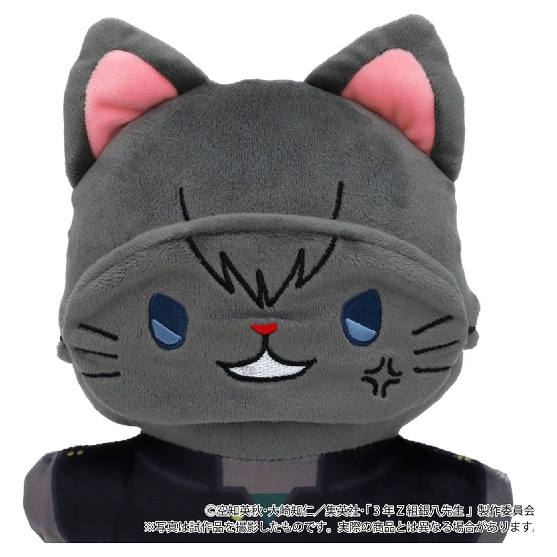 3-nen Z-gumi Ginpachi-sensei withCAT Flat Plush with Eye Mask Toshiro Hijikata - Image 1