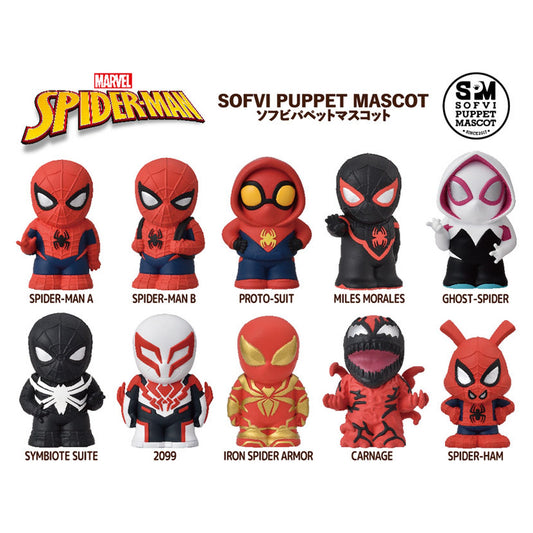 Spider-Man Sofubi Puppet Mascot 10Pack BOX - Image 1