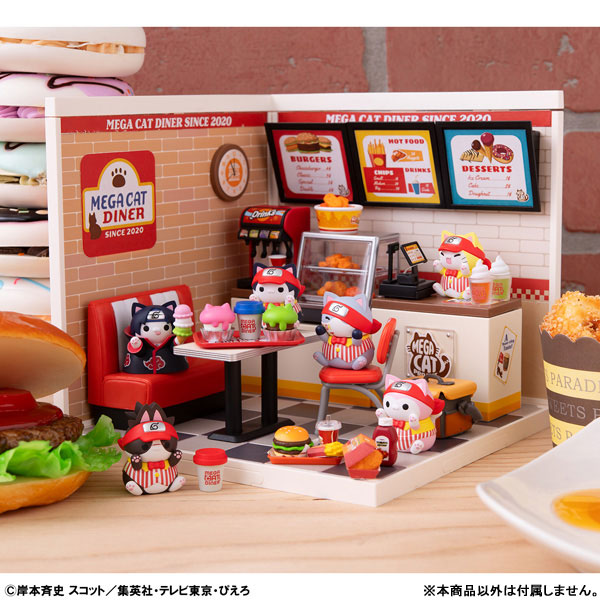 MEGA CAT PROJECT NARUTO Nyaruto! MEGACAT DINER 6Pack BOX - Image 8