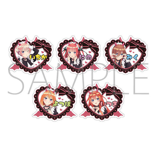 The Quintessential Quintuplets Name Badge Collection (Little Devil Maid) 5Pack BOX - Image 1
