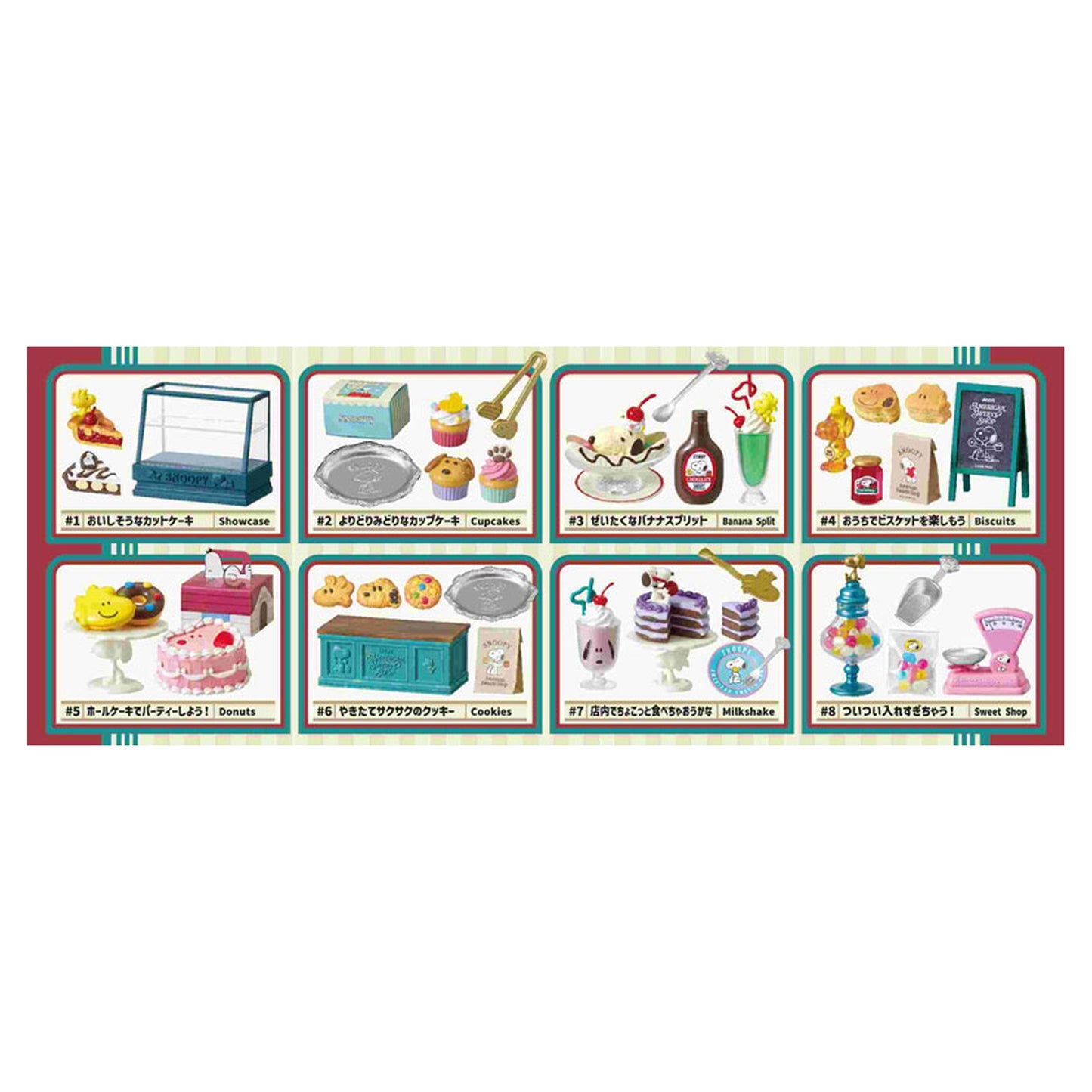 Peanuts SNOOPY AMERICAN Sweets Shop 8Pack BOX - Image 1