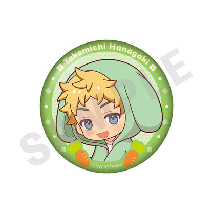 Tokyo Revengers Mini Chara Rabbit Ear Series Trading Tin Badge 7Item Set - Image 2