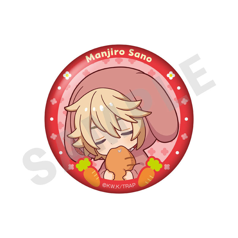 Tokyo Revengers Mini Chara Rabbit Ear Series Trading Tin Badge 7Item Set - Image 3