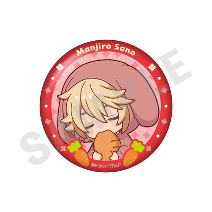 Tokyo Revengers Mini Chara Rabbit Ear Series Trading Tin Badge 7Item Set - Image 3