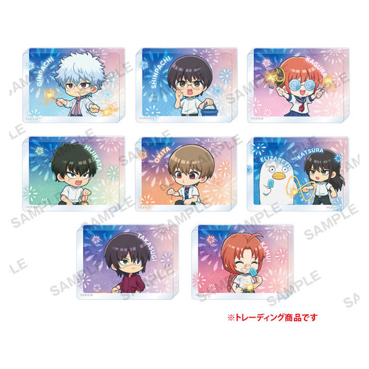 TV Anime "3-nen Z-gumi Ginpachi-sensei" Trading Acrylic Block 8Pack BOX - Image 1