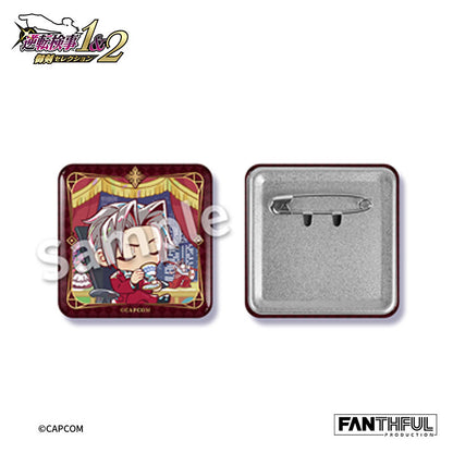 Ace Attorney Investigations Chibi Chara Tin Badge 10 Pack Box - Image 4