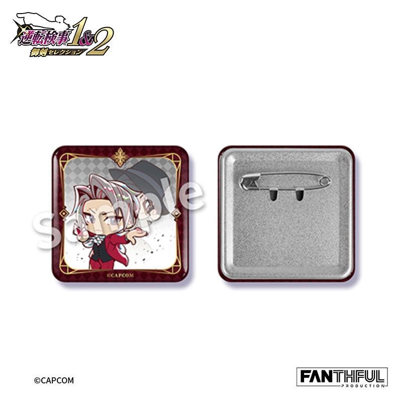 Ace Attorney Investigations Chibi Chara Tin Badge 10 Pack Box - Image 5