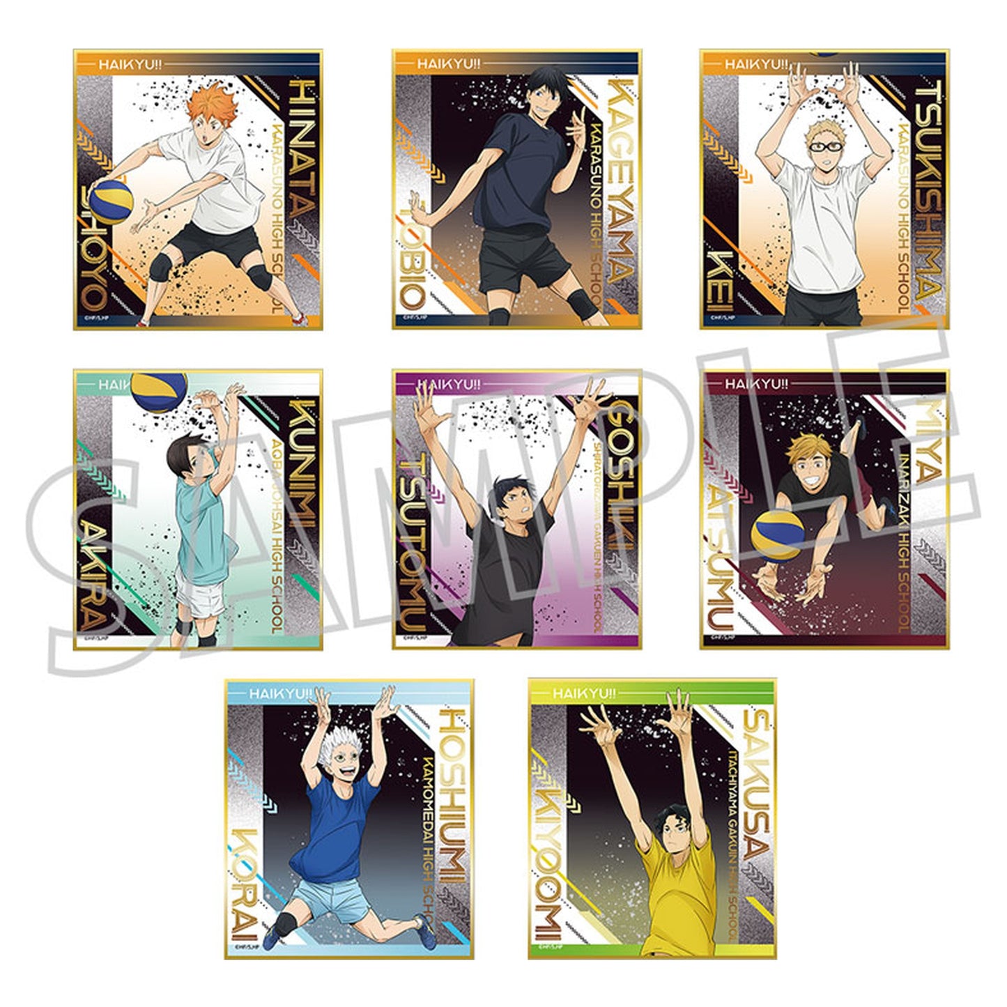 Haikyuu!! Mini Shikishi Collection 8Pack BOX - Image 1