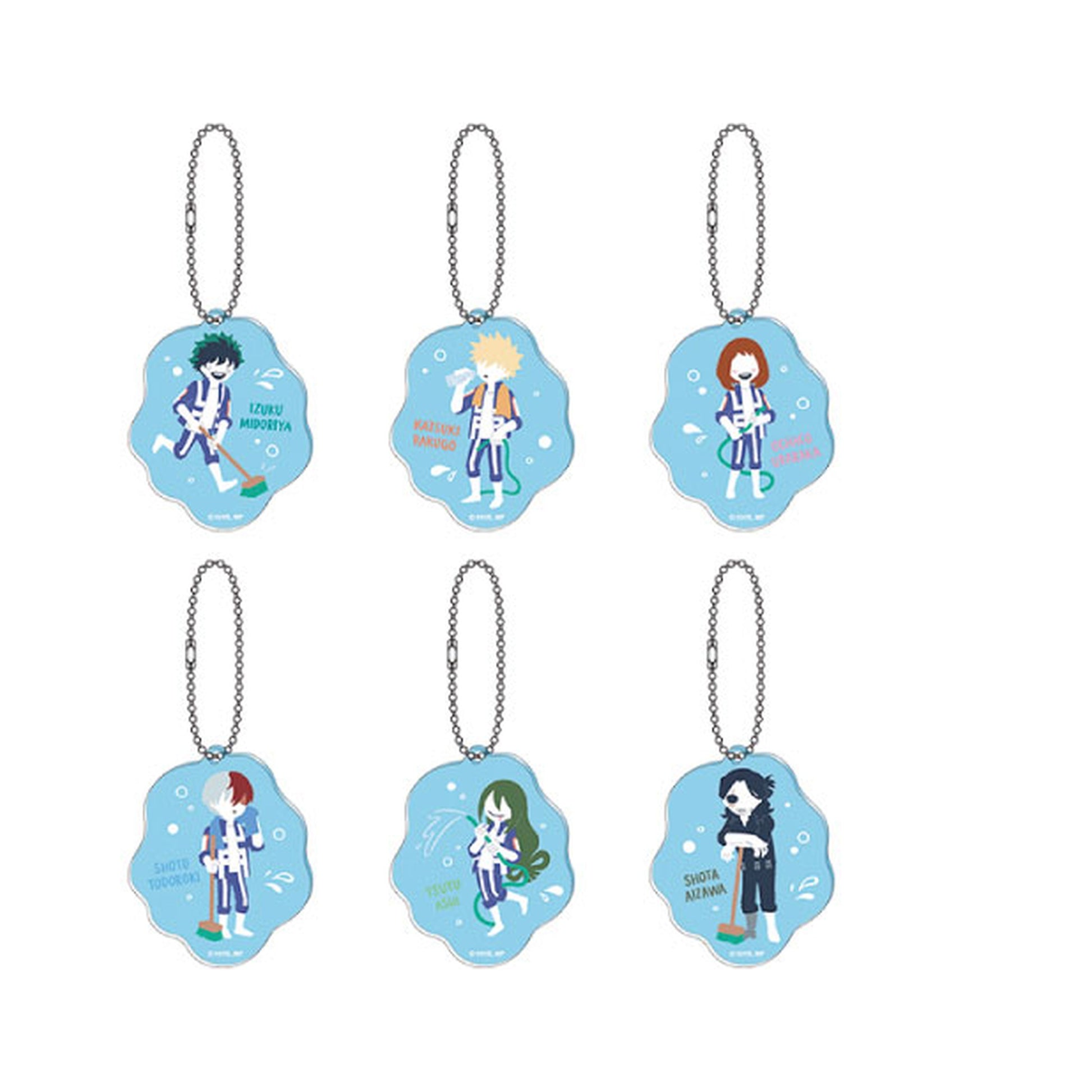 My Hero Academia Yuru Palette Acrylic Keychain Collection 6Pack BOX - Image 1