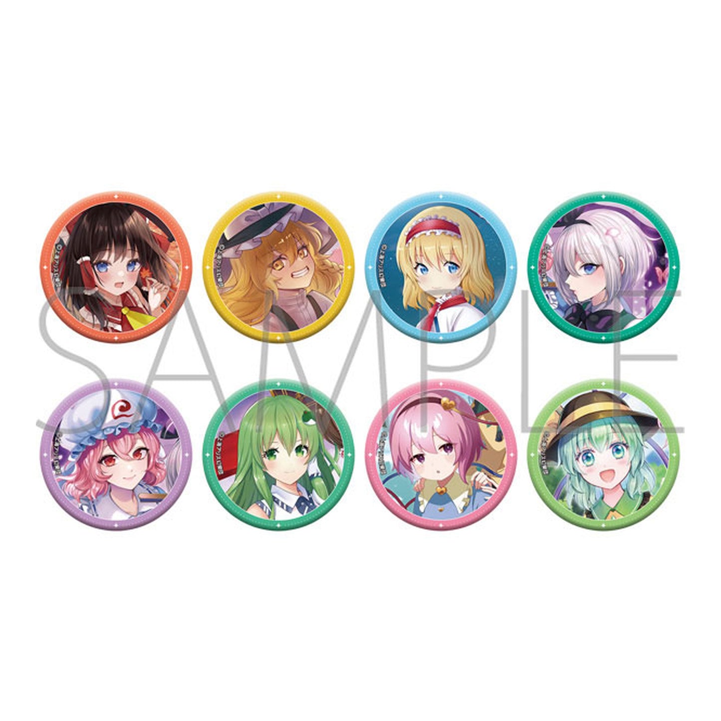 Touhou Project Chara Badge Collection 8Pack BOX - Image 1
