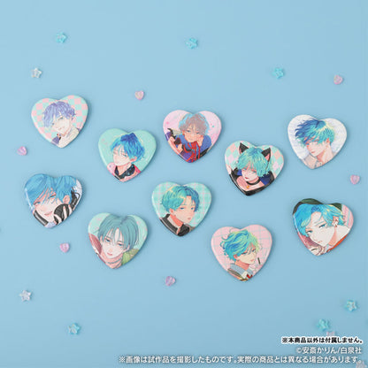 It Takes More Than a Pretty Face to Fall in Love Heart-shaped Chara Badge Collection 10Pack BOX - Image 2
